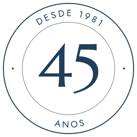Selo circular de 45 anos