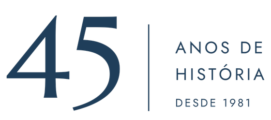 Assinatura horizontal de 45 anos
